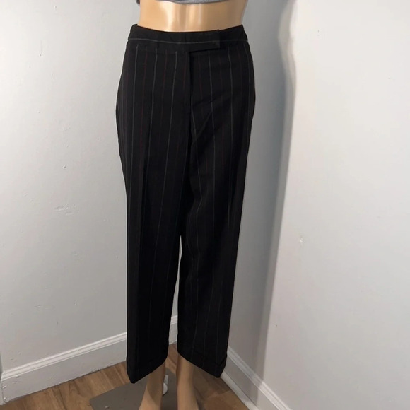 B.Moss clothing company,6P Black w/red white pinstripe pants and a cuffe… - Picture 1 of 7